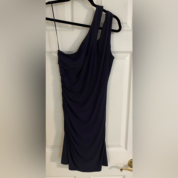 Max & Cleo Dresses & Skirts - Max and Cleo Navy One Shoulder Dress Size 4